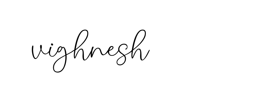 Signature of vighnesh-