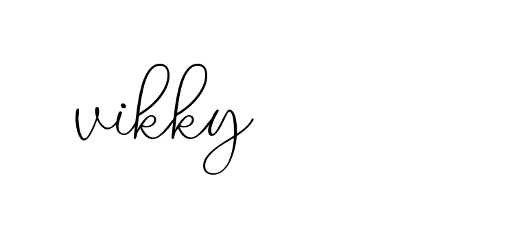 Signature of vikky