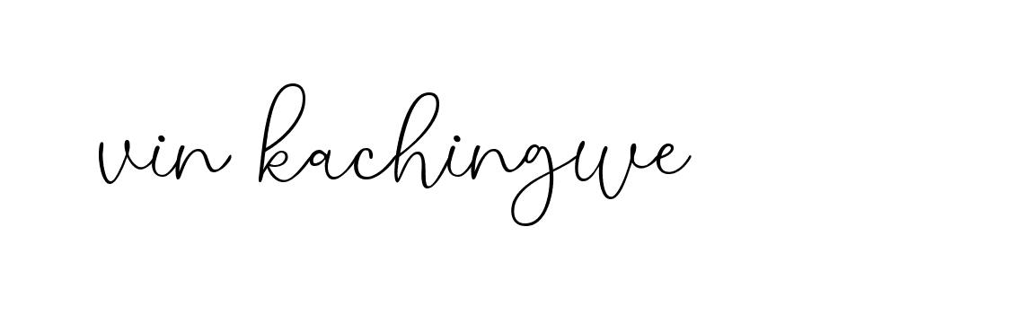 Signature of vin-kachingwe