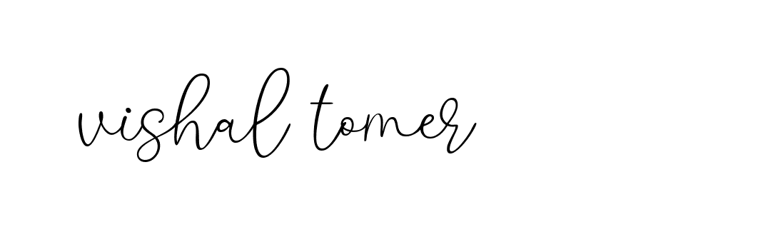 Signature of vishal-tomer-