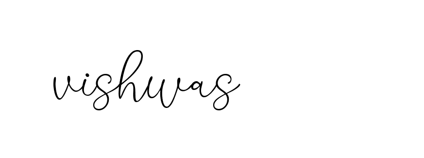 Signature of vishwas