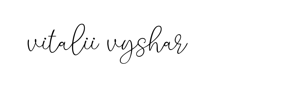 Signature of vitalii-vyshar