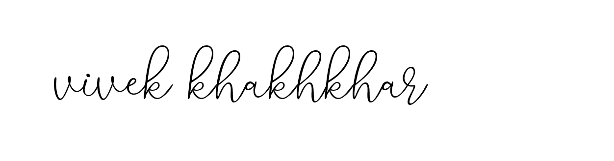 Signature of vivek-khakhkhar