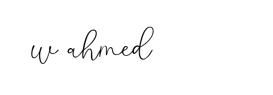 Signature of w-ahmed-