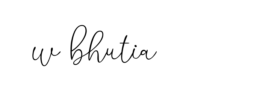 Signature of w-bhutia