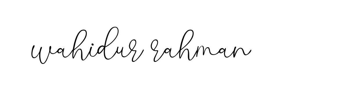 Signature of wahidur-rahman