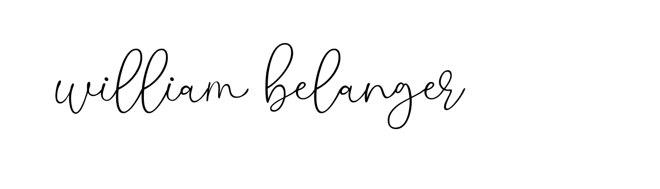 Signature of william-belanger