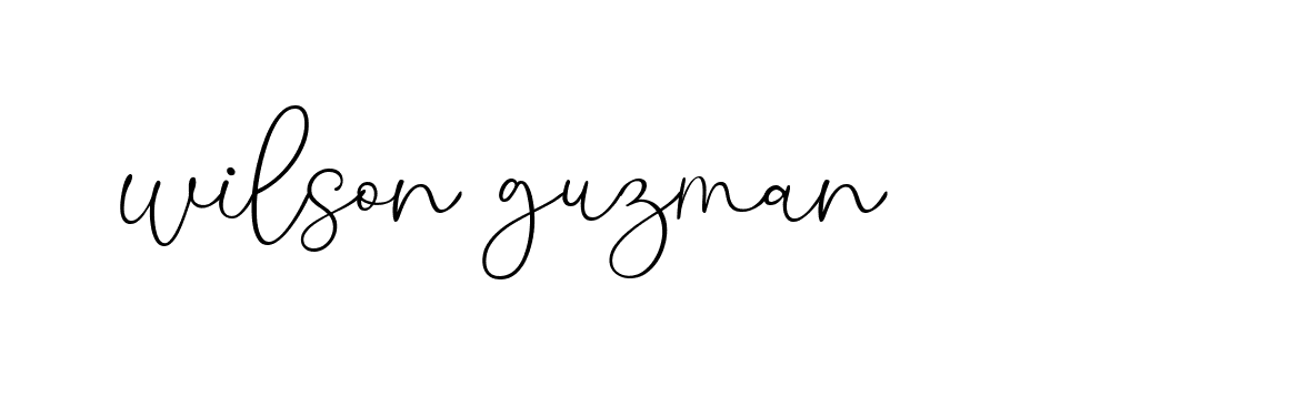 Signature of wilson-guzman