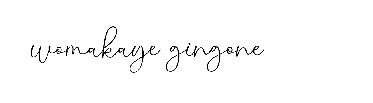 Signature of womakaye-gingone