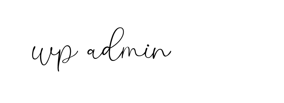 Signature of wp-admin