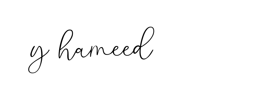 Signature of y-hameed