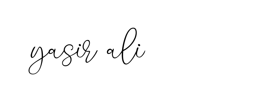 Signature of yasir-ali