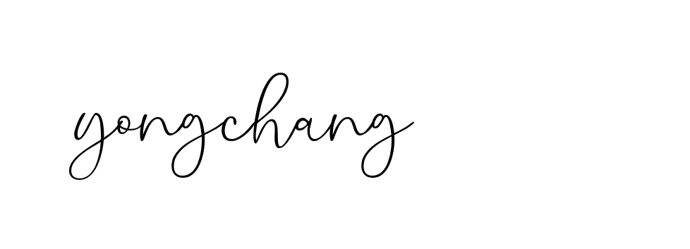 Signature of yongchang