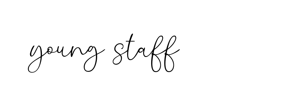 Signature of young-staff