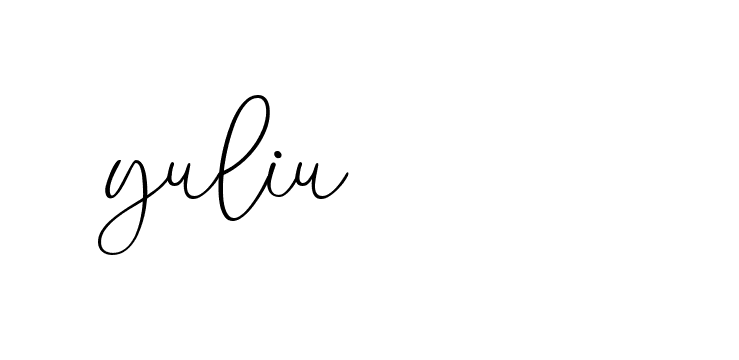 Signature of yuliu