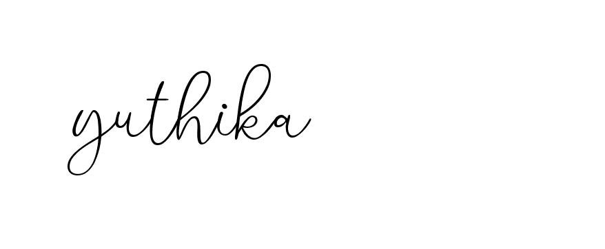 Signature of yuthika-