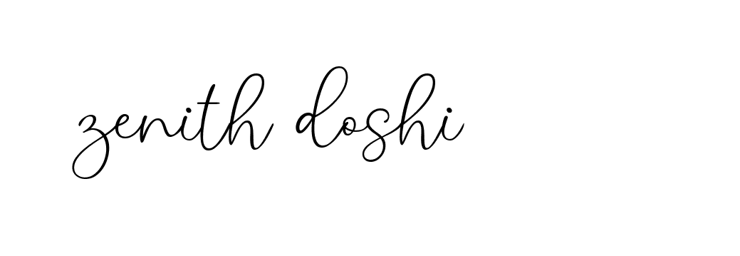 Signature of zenith-doshi