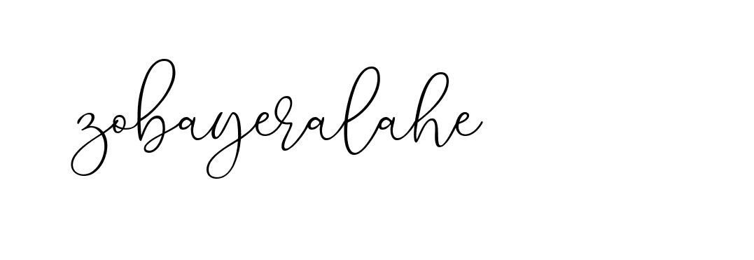 Signature of zobayeralahe