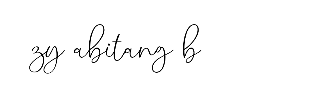 Signature of zy-abitang-b