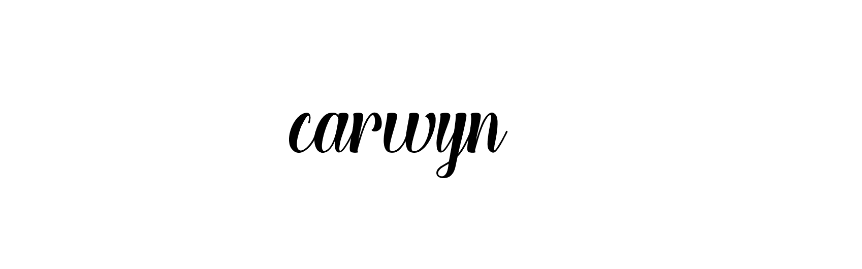 Signature of -----------carwyn