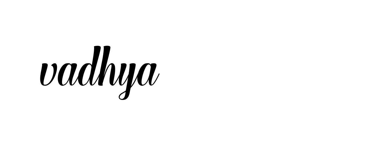 Signature of -vadhya-