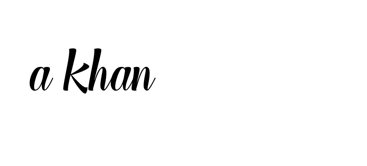 Signature of a-khan