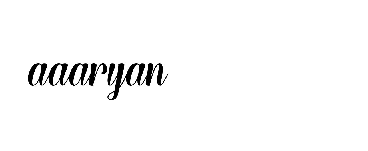 Signature of aaaryan