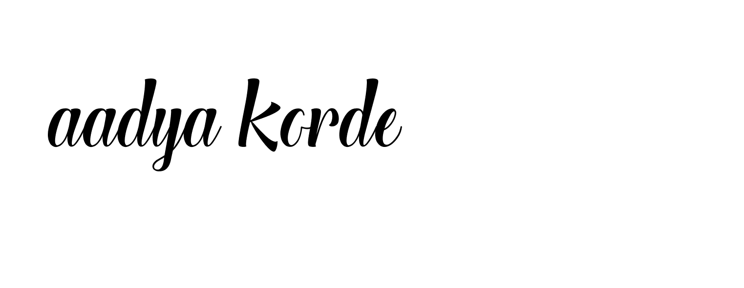 Signature of aadya-korde