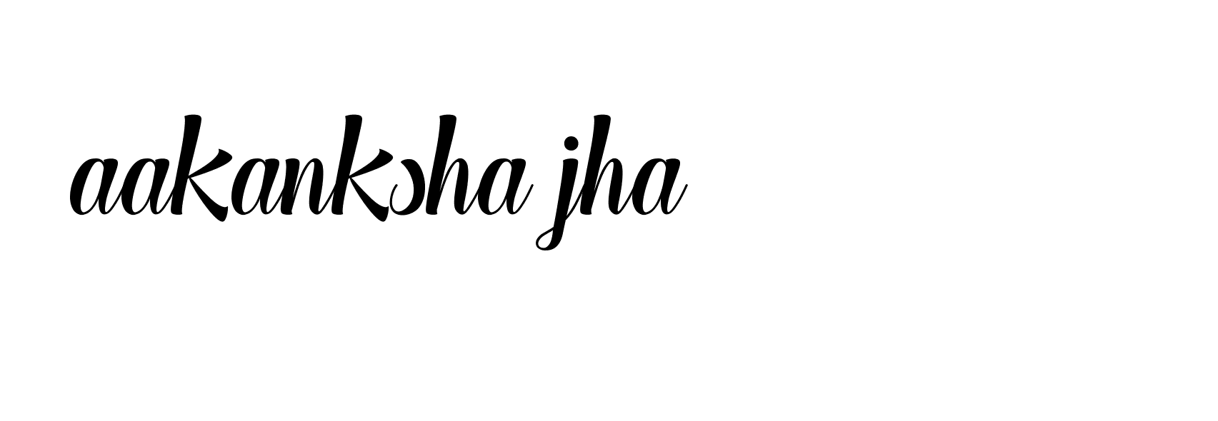 Signature of aakanksha-jha-