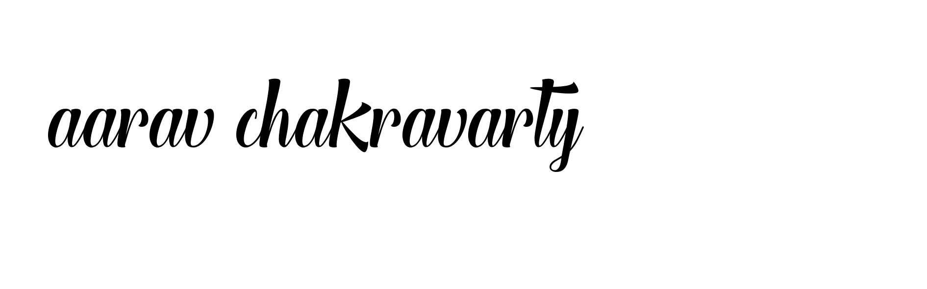 Signature of aarav-chakravarty