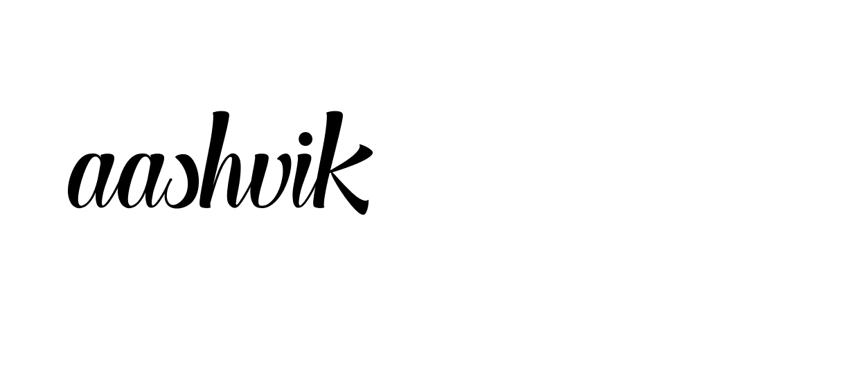 Signature of aashvik