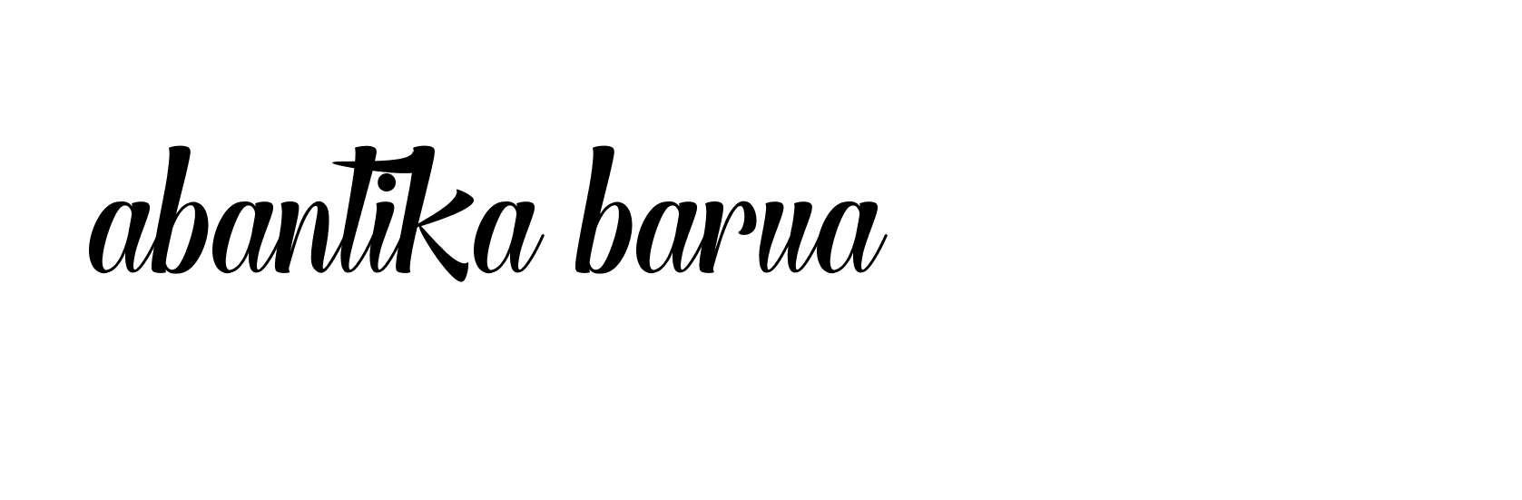 Signature of abantika-barua