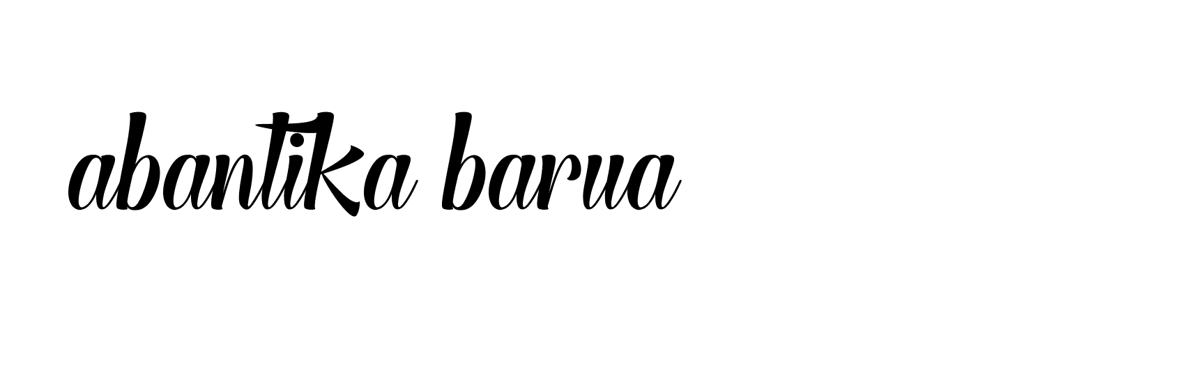 Signature of abantika-barua-