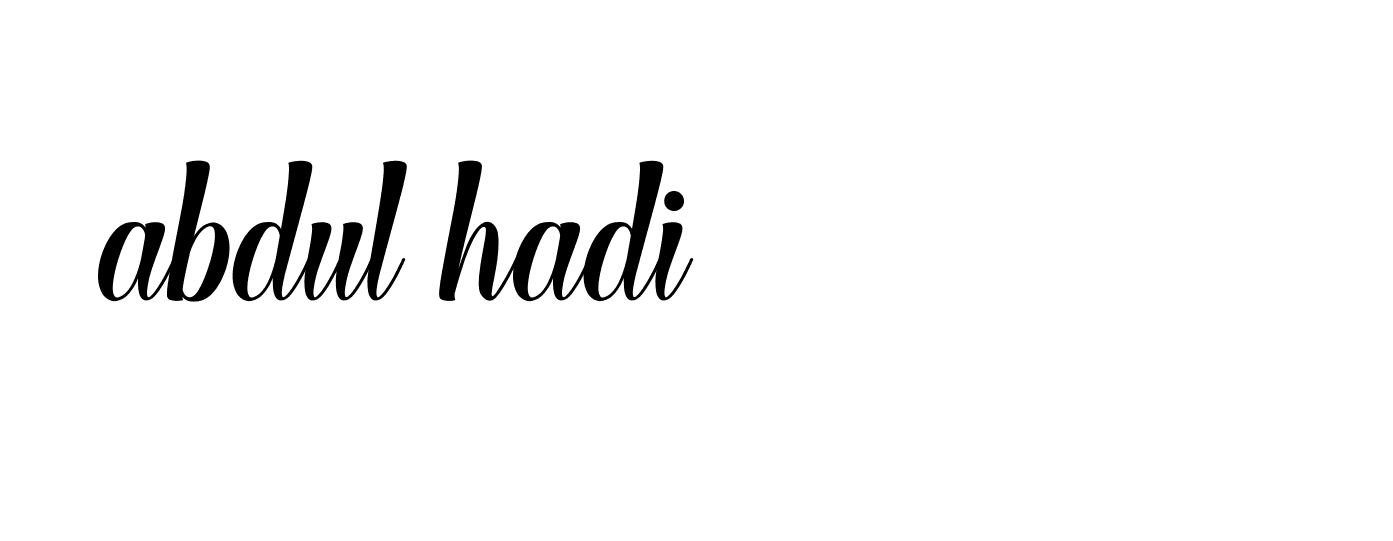 Signature of abdul-hadi