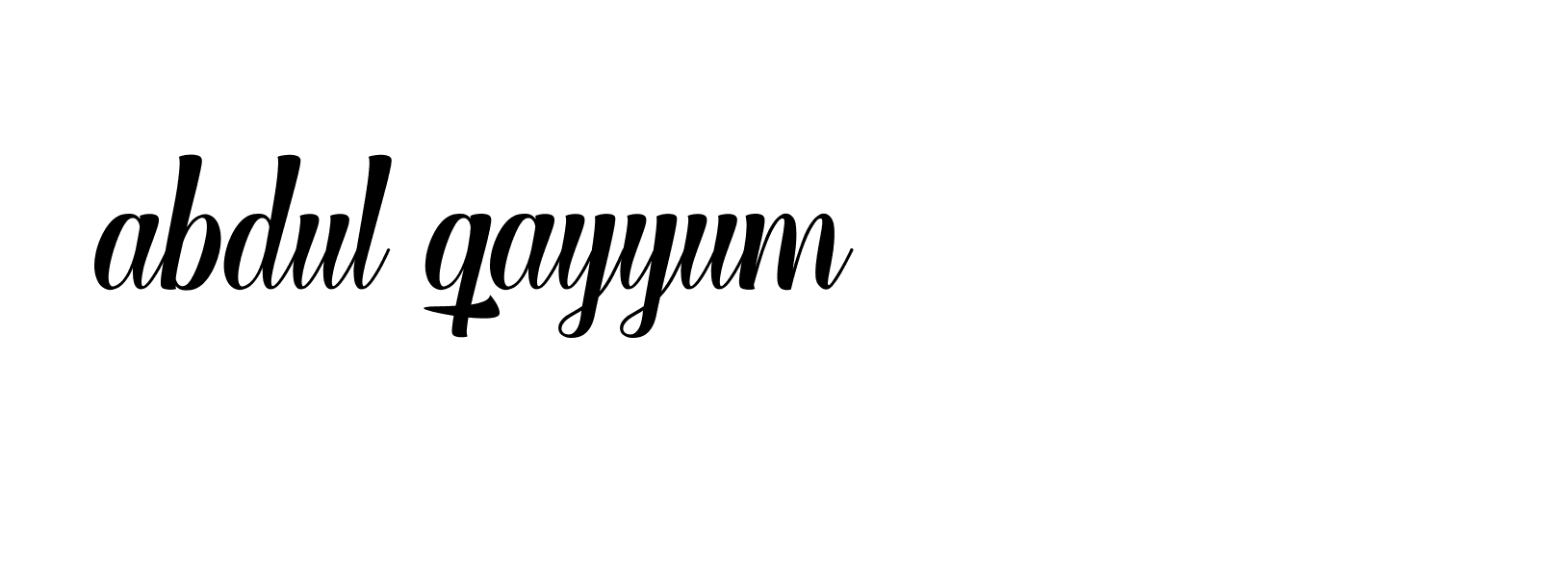 Signature of abdul-qayyum-