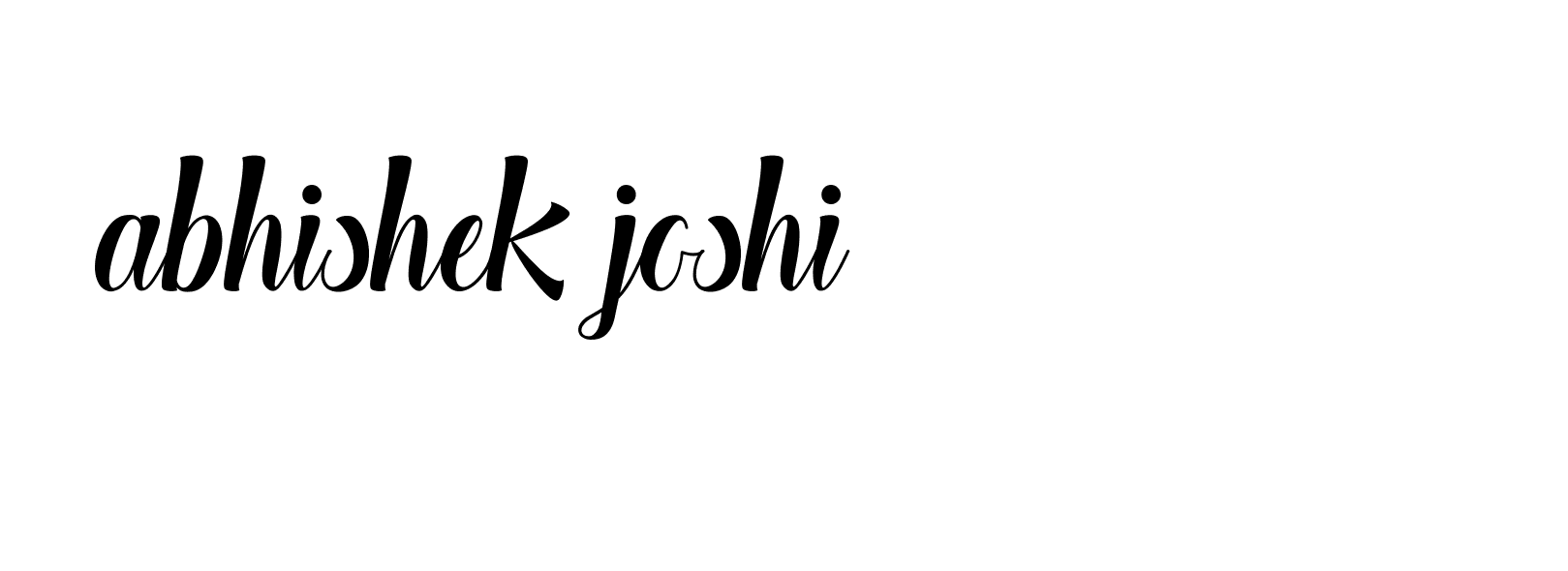 Signature of abhishek-joshi-