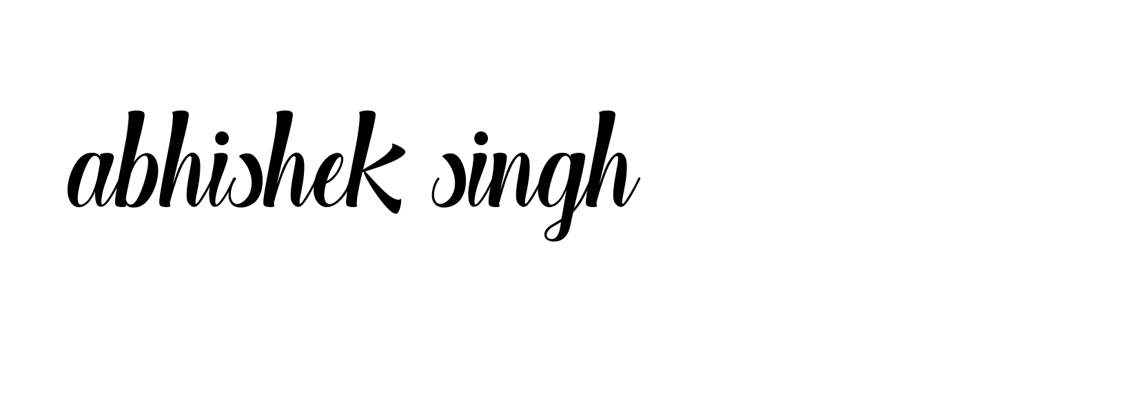 Signature of abhishek-singh