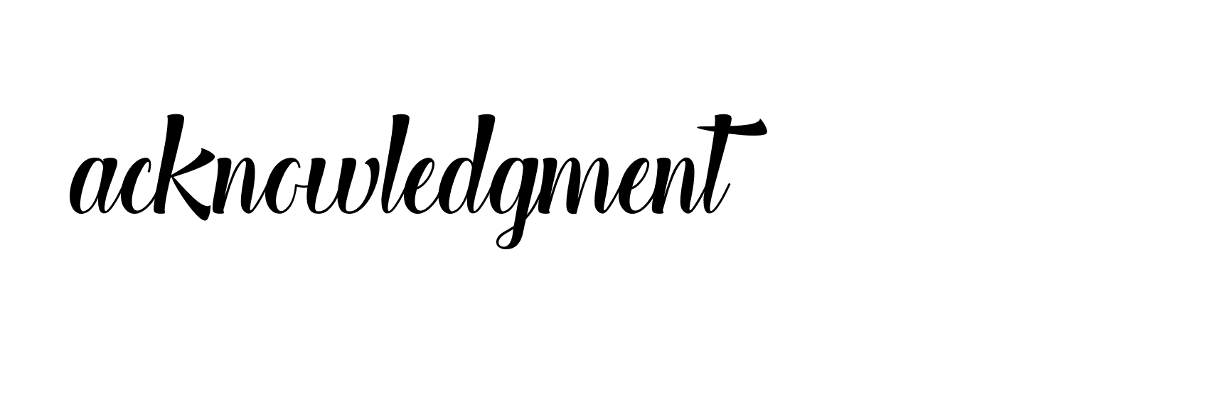 Signature of acknowledgment