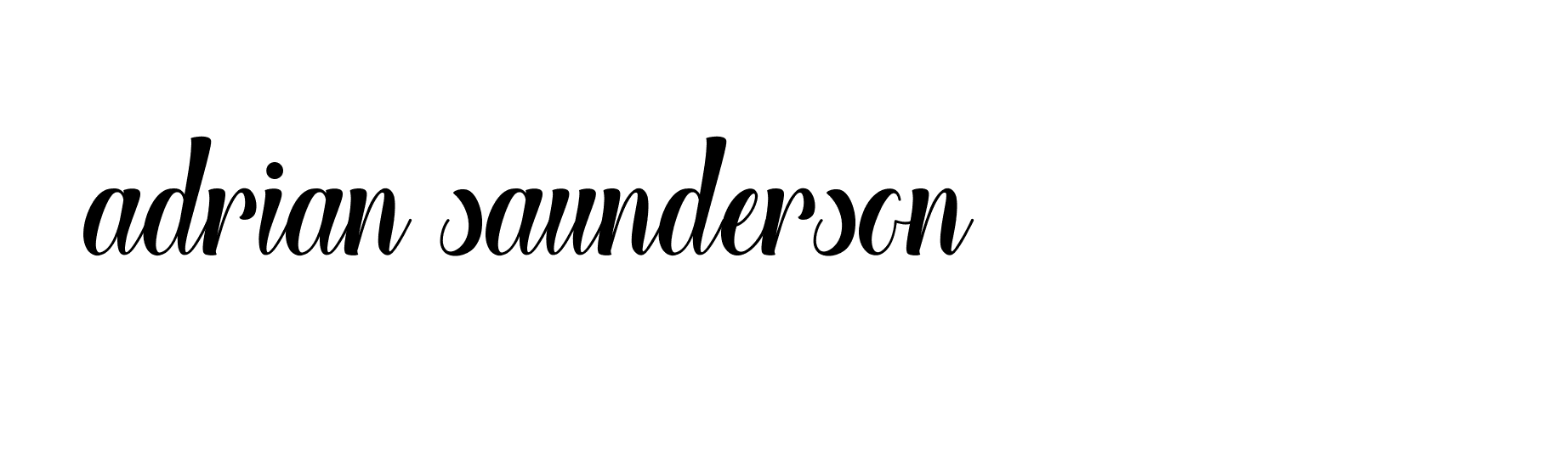 Signature of adrian-saunderson