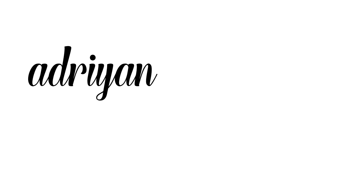 Signature of adriyan