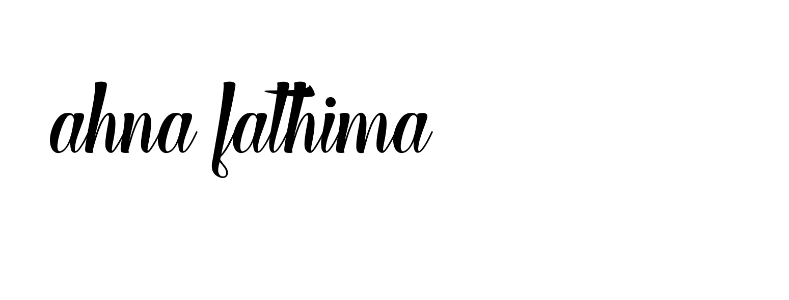 Signature of ahna-fathima