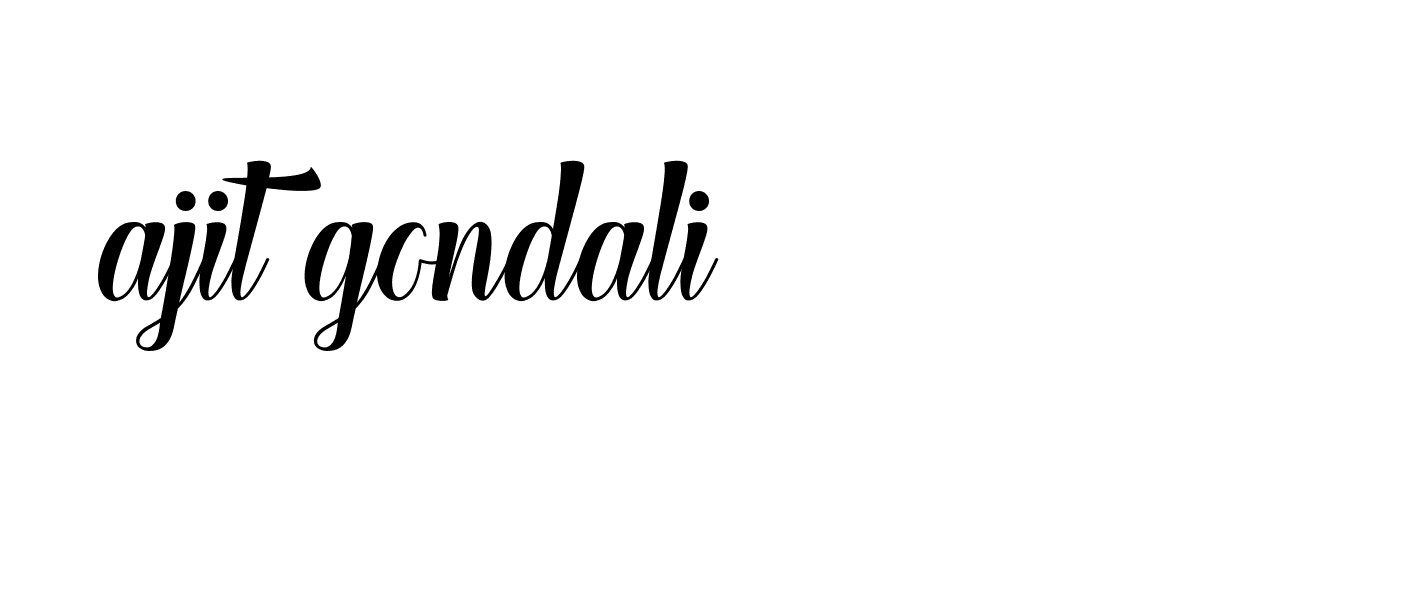 Signature of ajit-gondali