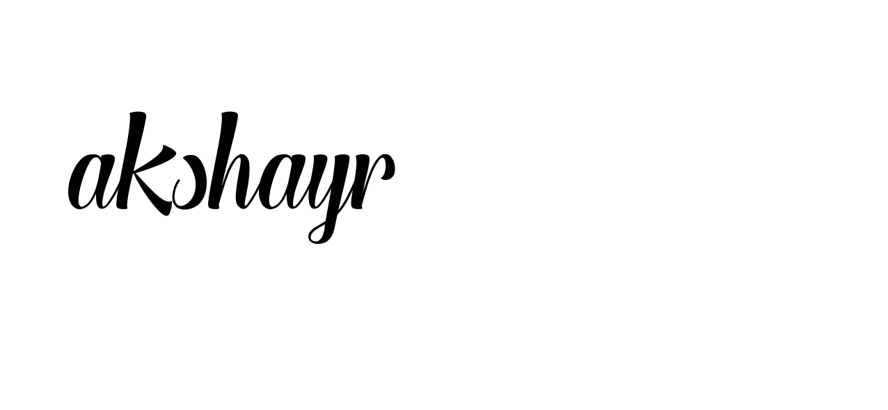 Signature of akshayr