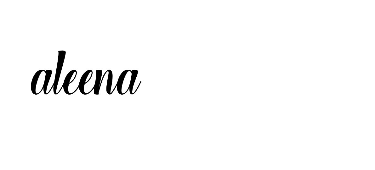 Signature of aleena-