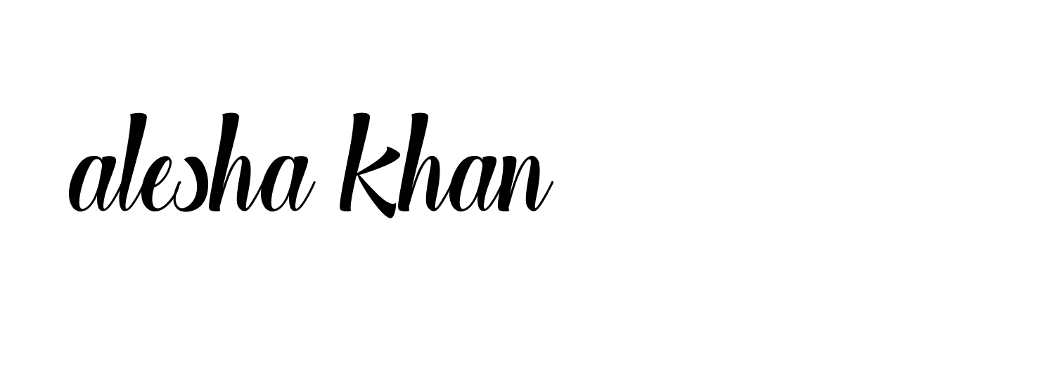 Signature of alesha-khan