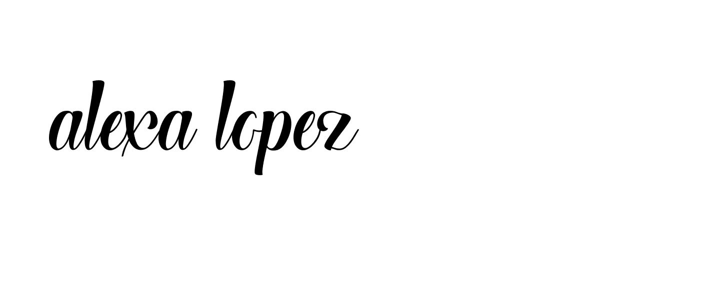 Signature of alexa-lopez