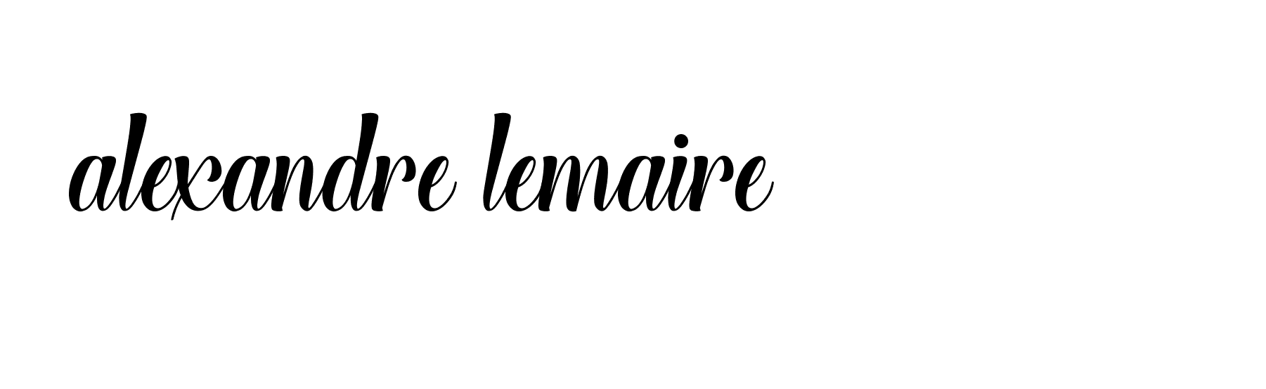 Signature of alexandre-lemaire