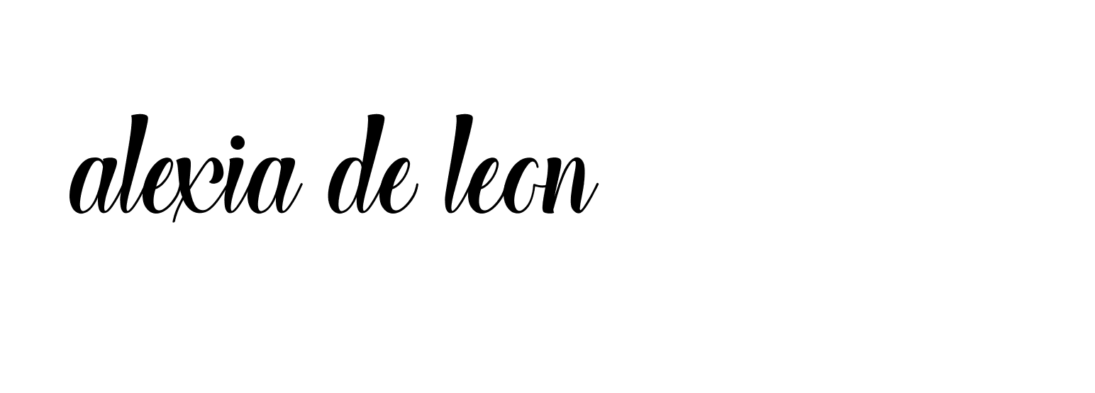 Signature of alexia-de-leon