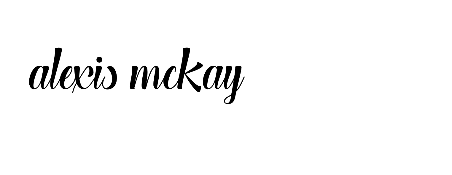 Signature of alexis-mckay