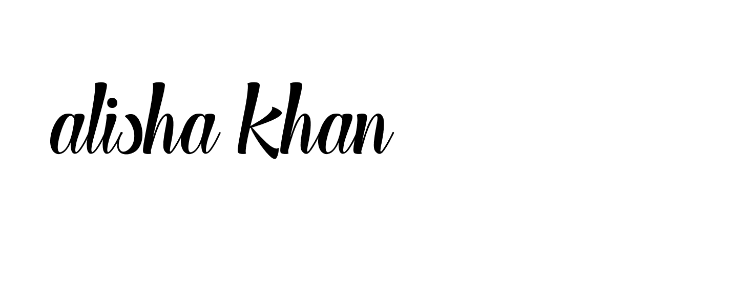 Signature of alisha-khan